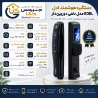 اینفوگرافیک دستگیره هوشمند مدل دلفی دوربین‌دار در جنیوس کالا
