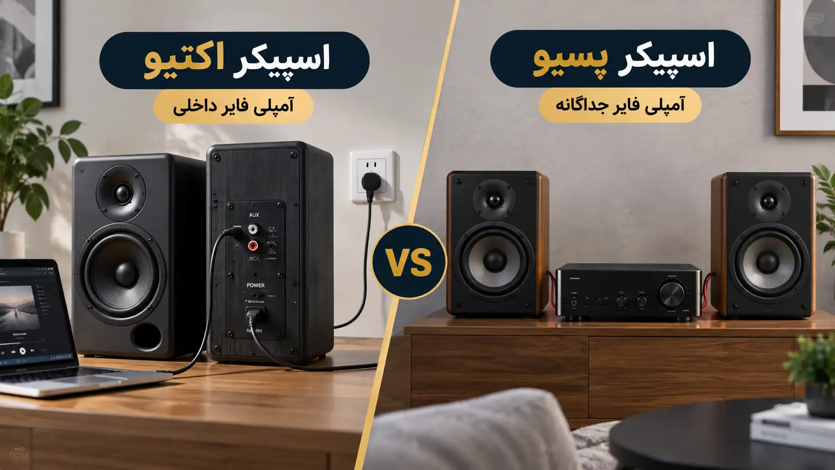 مقایسه اسپیکر پسیو و اکتیو در جنیوس کالا
